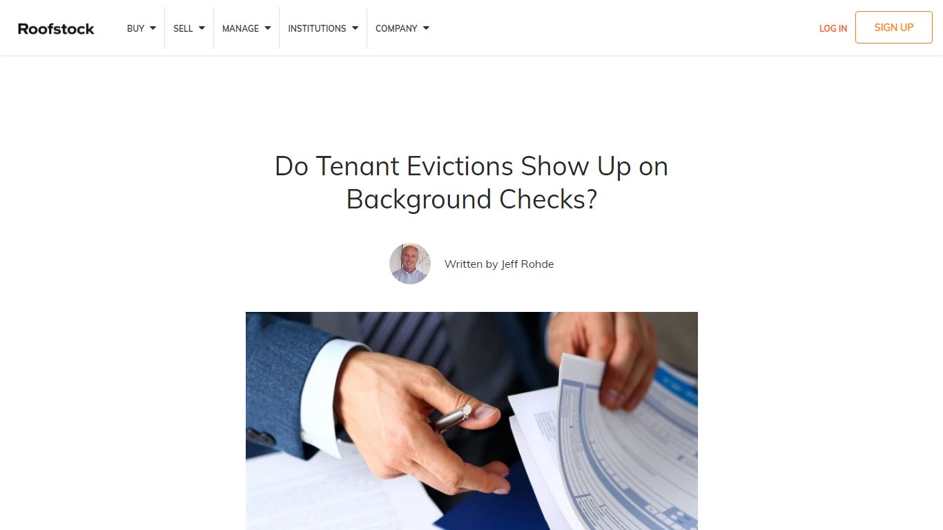 Do Tenant Evictions Show Up on Background Checks? - Roofstock